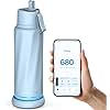 WATERH Vita Smart Water Bottle with Reminder to Drink Water, BPA-Free Vacuum Insulated Water Bottles with Filter & Straw, Bluetooth Intake Water Tracking Bottle, Ideal for Gift (18 oz)