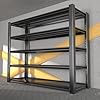 WOZBUD 3020LBS Standing Shelf Units 72" H x 48″W x 20" D,Heavy Duty Garage Shelving Units and Storage, 5-Tier Metal Shelves, Storage Rack for Garage Organization, Basement, Workshop, 1Pack