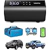YANTU Dual Cylinder Tire Inflator Portable Air Compressor With 8.3-Inch Large Digital Screen,12V Cordless/battery powered Car Air Pump For Car Tires，Electric Auto Shut Off for Truck/Bike/Pickup/Moto