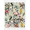 Society6 Burcu Korkmazyurek Floral and Birds VIII Art Print, 18 in x 24 in, Multi