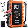 AstroAI S8 Air Jump Starter with Air Compressor, 1500A Car Battery Jumper Starter Portable (6.0 Gas/3.0L Diesel) with 150PSI Cordless Auto-Shutoff Tire Inflator, 12V Battery Charger Booster(Orange)