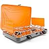GSI Outdoors Selkirk 460+, Portable Outdoor Camping Stove, 2-Burner Propane Grill, 14,000 BTU High-Output Adjustable Burners, Integrated Igniter and Wind Guards