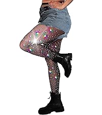 10X Strong Ultra Sparkly Rhinestone Fishnet Stockings
