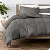 Bare Home Comforter Set - Queen Size - Ultra-Soft - Goose Down Alternative - Premium 1800 Series - All Season Warmth (Queen, Grey)