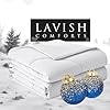 Lavish Comforts® Cooling Comforter King Size/Cali King│Cooling King Comforter │Best Comforters for Hot Sleepers│All Season Premium Blanket Cooling Comforter│106"x96" Light Grey│Gift-Ready Box