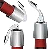 BGMAXimum 3 Pack Stainless Steel Wine Stoppers, Reusable Wine Bottle Stopper Sealer with Silicone Plug, Beverage and Wine to Keep Fresh, Ideal Gift for Wine Lover