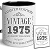 GLAKEUN 50th Birthday Gifts For Men, Women - 50th Birthday Gift Ideas - 50 Year Old Birthday Gifts For Him, Her - Gifts For 50th Birthday - 50th Birthday Decorations Gift - 1975 Vintage Coffee Mug