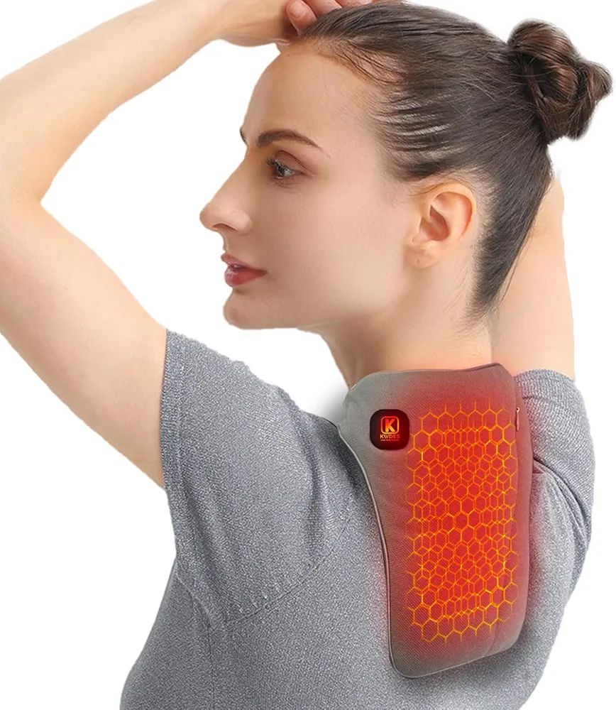 Neck Heating pad for Neck Pain, Cordless Neck Heating Pad Portable Electric Heated Neck Wrap for Neck Pain Relief,Compression Neck Support for Pain Relief Stiffness,Auto Shut-Off,Washable