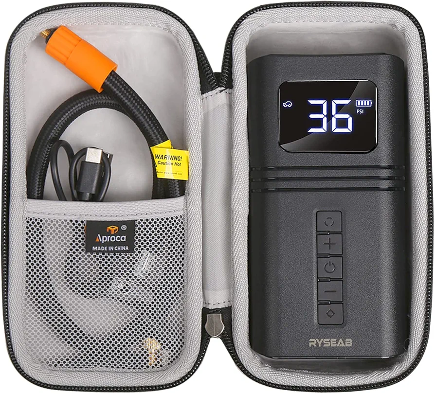 Aproca Hard Storage Travel Case, for RYSEAB Tire Inflator Portable Air Compressor