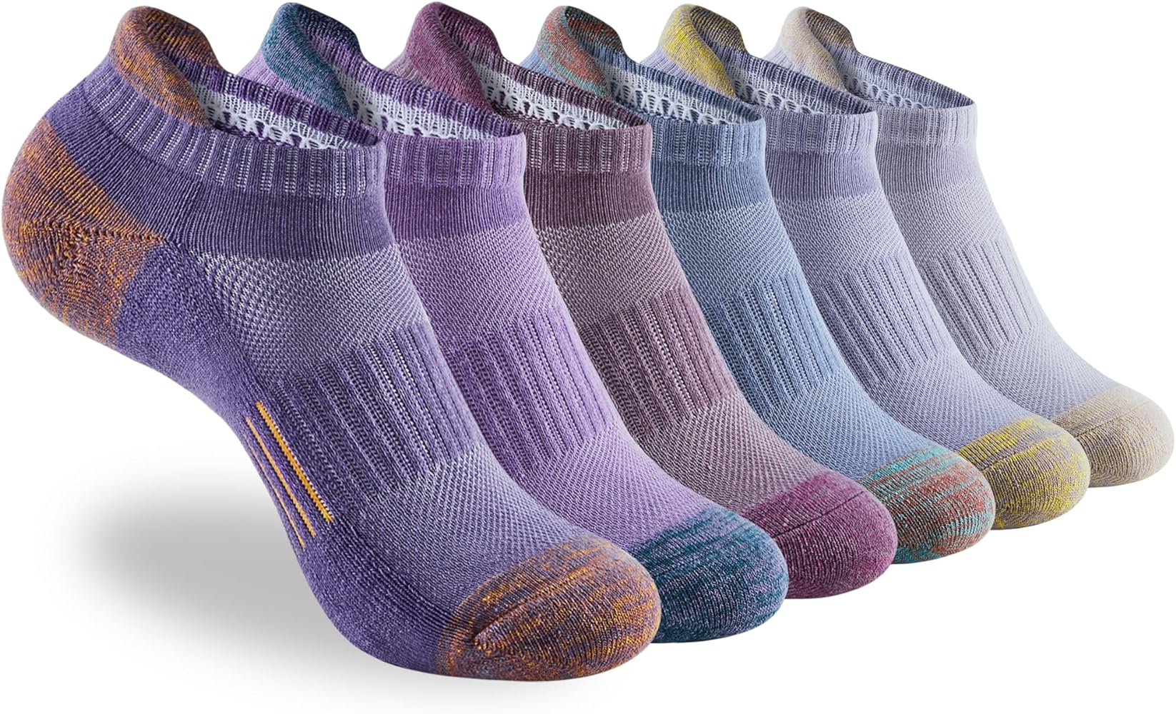 ATBITER Ankle Socks Women's Running Athletic No Show Short Socks Cushioned 6-Pairs