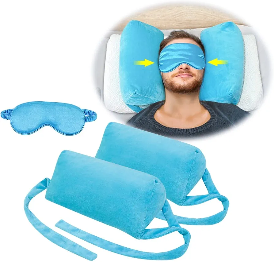 AOSSA Neck Stabilizer Pillow for Sleeping Head Wedge Positioning Pillow Post Surgery Anti Wrinkle Beauty Pillow Face Up Medical Straight Neck Pillow Triangle Wedge Back Sleep Training Upright Pillow