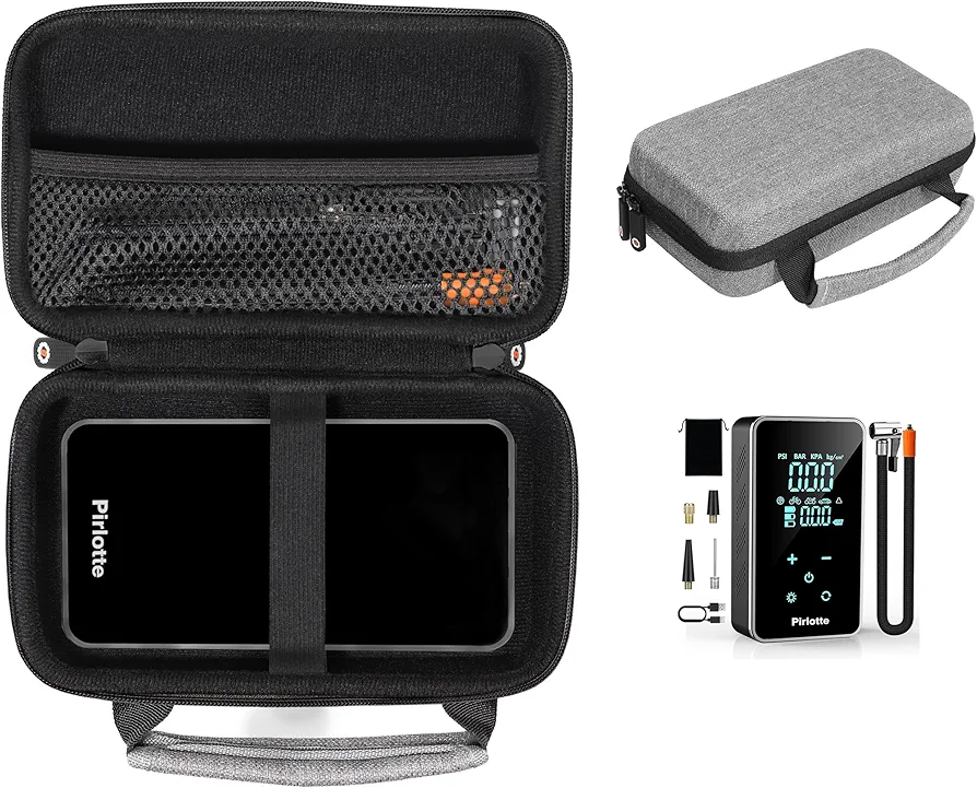 getgear Portable Tire Inflator Case Compatible with Prilotte Tire Inflator Portable Air Compressor-Air Pump for Car-18000mAh Electric Air Compressor