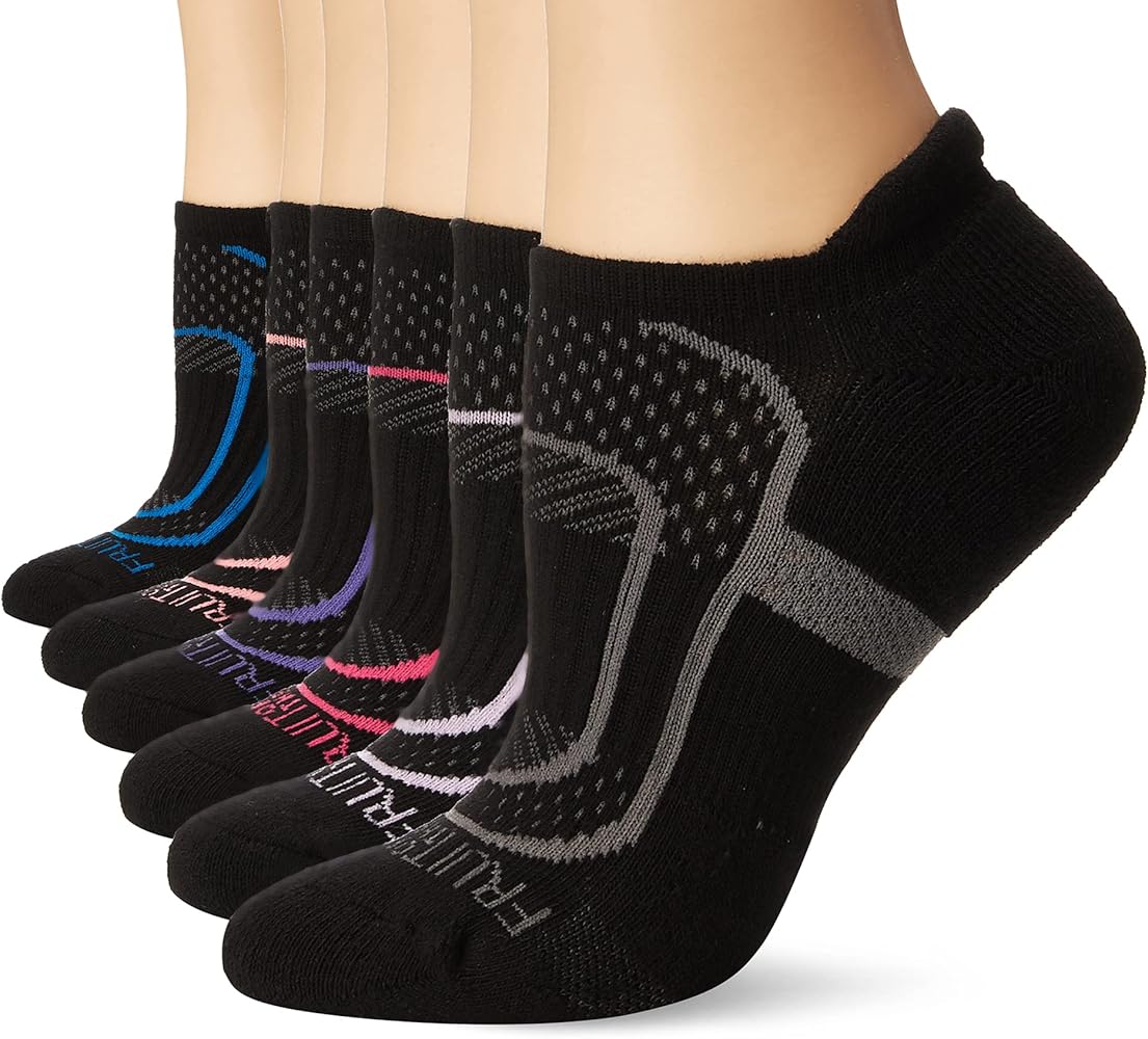 Fruit of the Loom Women Coolzone No Show with Tab Socks (6 Pack)