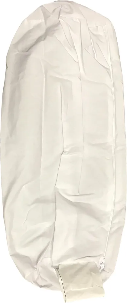 Jackson Roll Zip on Pillowcase (Pillow case only, does not include The pillow) (White Polyester)