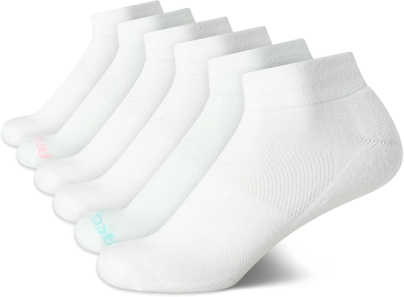 Reebok Women's Quarter Socks - 6 Pack Stretch Performance Arch Support Socks - Soft Cushioned Athletic Socks for Women (4-10)