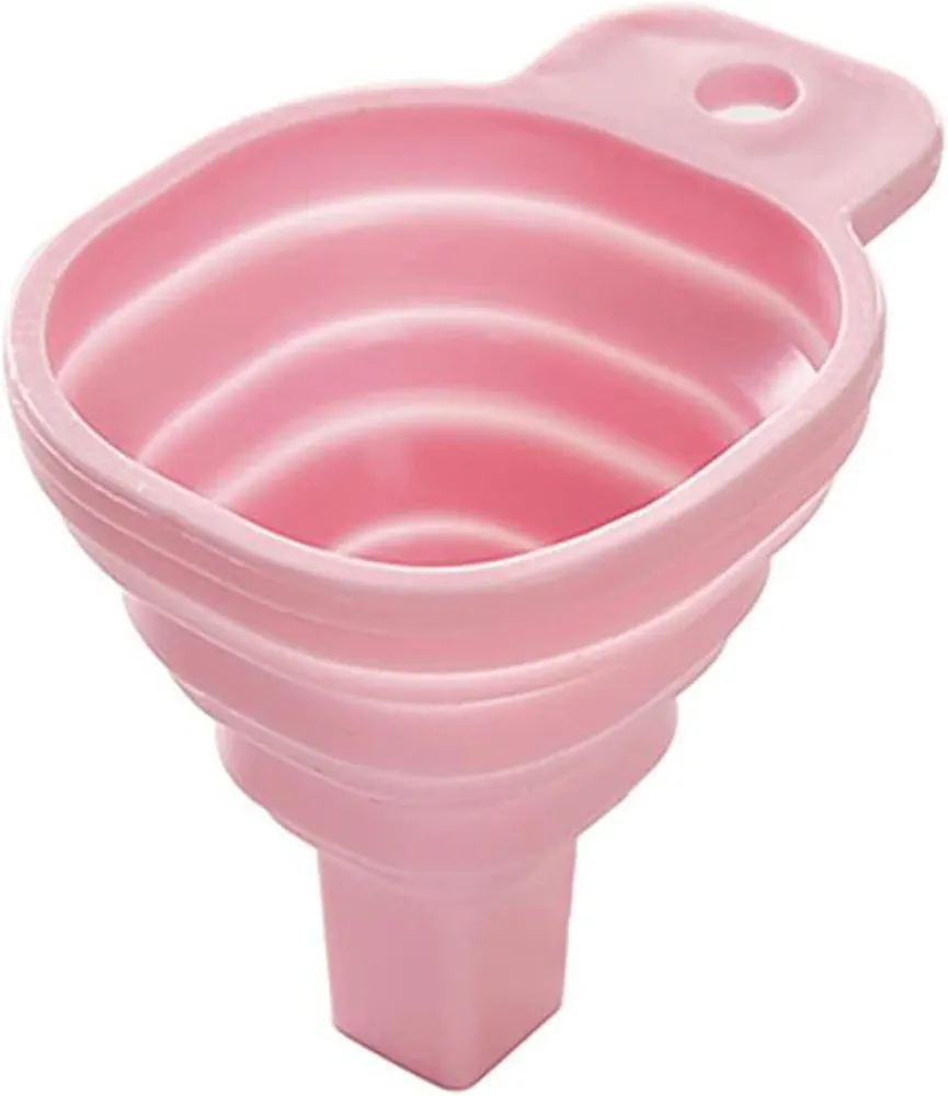 Kitchen Funnel Mini Foldable Funnel Silicone Collapsible Funnel Folding Portable Funnels Be Hung Household Liquid Dispensing Kitchen Tools