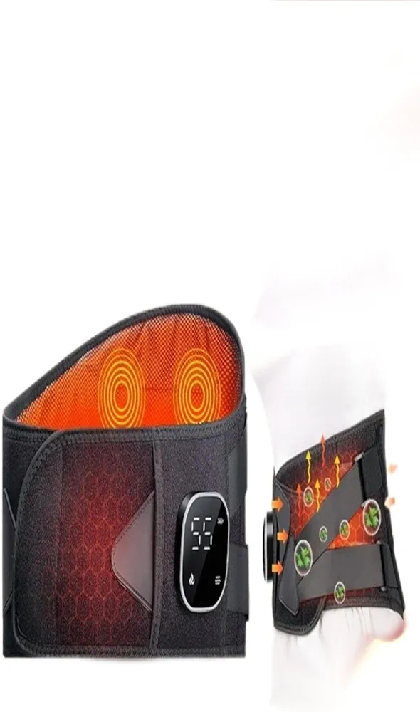 Graphene Charging Heating Belt Protection moxibustion Palace Warming Artifact Vibration hot Compress Waist Lumbar disc massage石墨烯充电加热护腰带艾灸暖宫神器震动热敷腰部腰椎间盘按摩