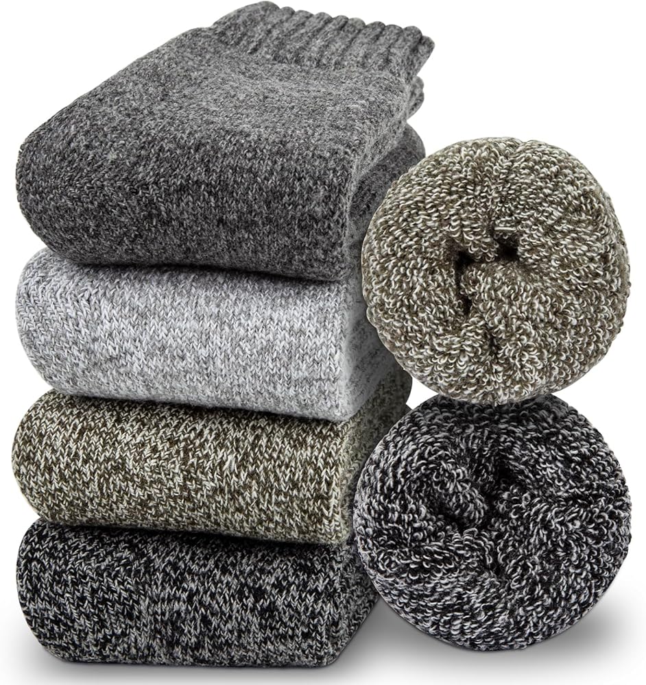 iCamter Womens Wool Socks Soft Super Thick Warm Socks Athletic Thermal Winter Socks for Gifts