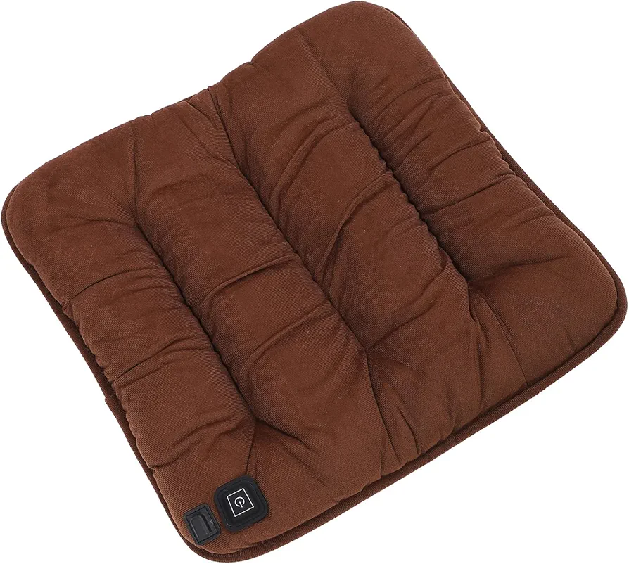 AUNMAS Graphene Heated Seat Cushion, 3 Levels Fast Heating 30℃ to 65°C, USB Port Washable Heated Seat Pad for Office, Living Room, Travel with Even Heating, Very Low Radiation, Water