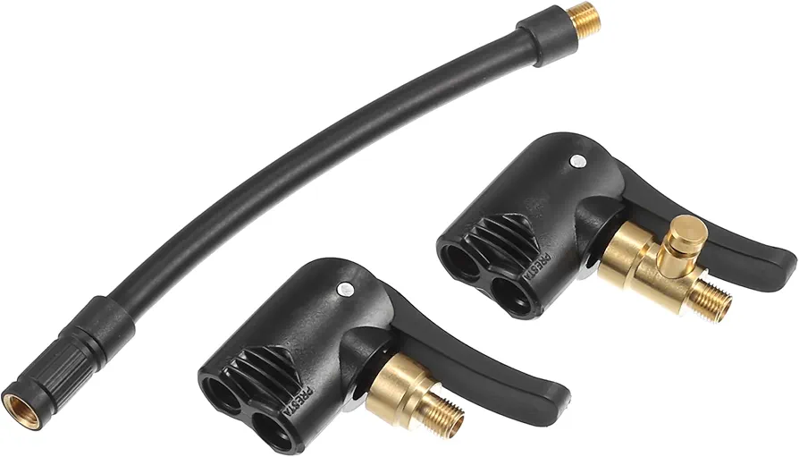 X AUTOHAUX 1 Set 16cm 6.30" Tyre Inflator Hose Adapter Air Chuck Inflator Compressor Pump Extension Hose with Connector