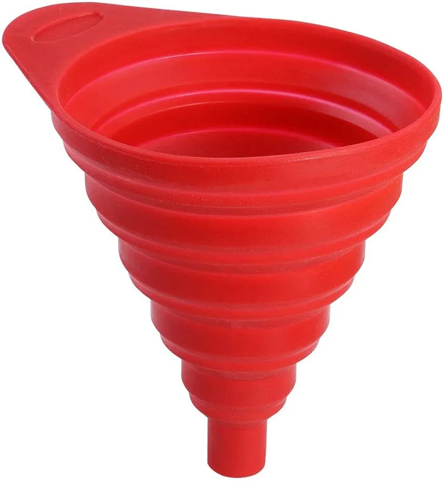 Kitchen Funnel Silicone Collapsible Foldable Funnel for Transferring