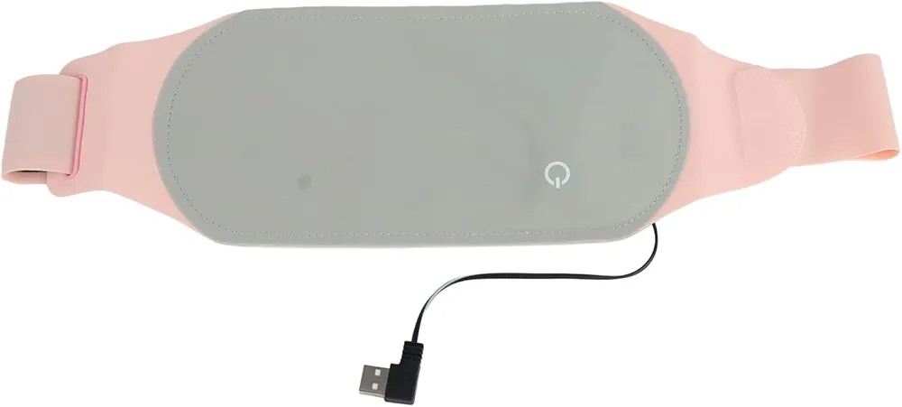 Portable Heating Pad, Menstrual Heating Pad, Cordless Heating Pad, Breathable Pain Relief Graphene Portable Far Infrared Heating Waist Pad 3 Gear Temperature for Stomach for Work(Grey)(Grey)