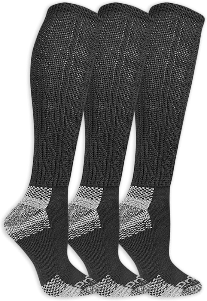 Dr. Scholl's Women's Advanced Diabetic Blisterguard Socks-2 & 3 Pair Packs-Non-Binding Cushioned Comfort