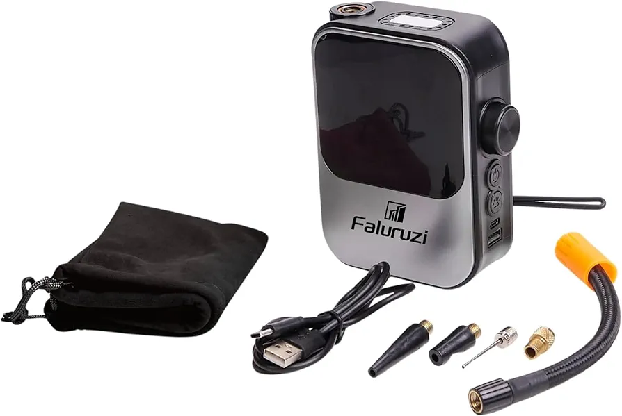 Gifts for driver Portable Tire Inflator Air Compressor Small, Efficient, LED Light.perfect for Car,Bike.Multiple Inflation Options.Reliable Performance,Long Battery Life,Accurate Pressure Control