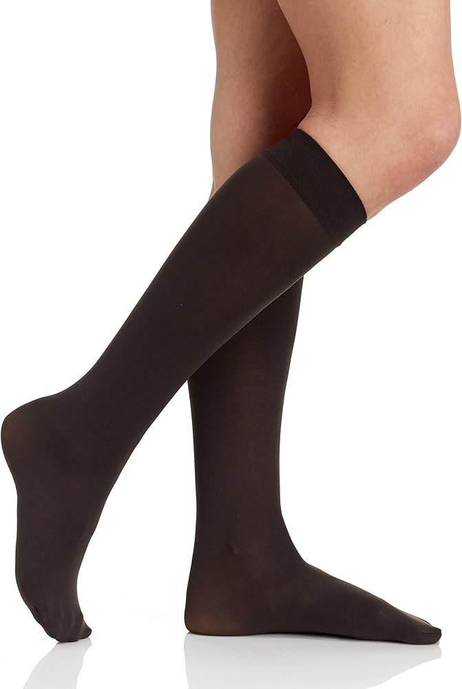 Berkshire Women's Trend Opaque Trouser Socks - Sandalfoot 6423, Chocolate Kisses, One-Size