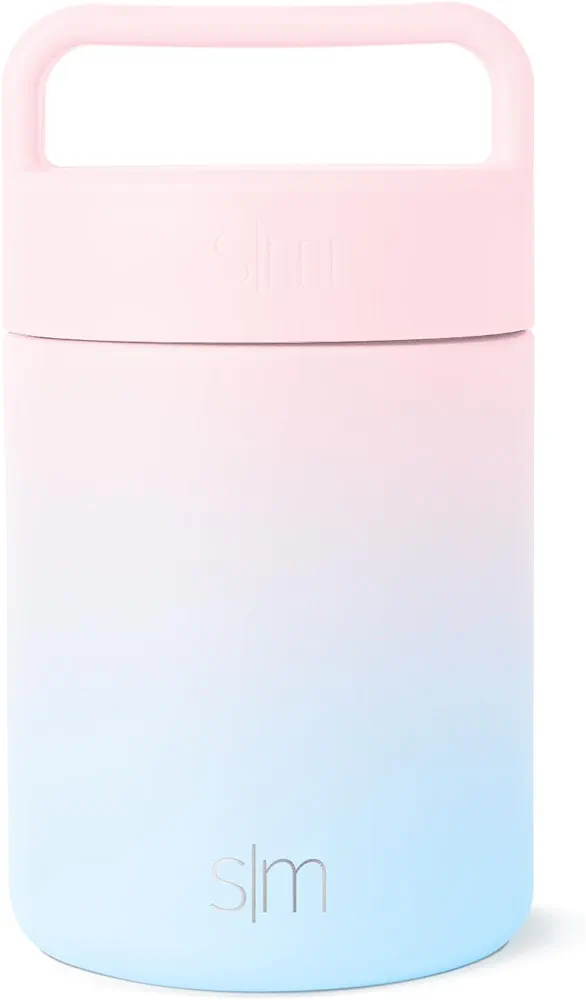 Simple Modern Food Jar Thermos for Hot Food | Reusable Stainless Steel Vacuum Insulated Leak Proof Lunch Storage for Smoothie Bowl, Soup, Oatmeal | Provision Collection | 12oz | Sweet Taffy