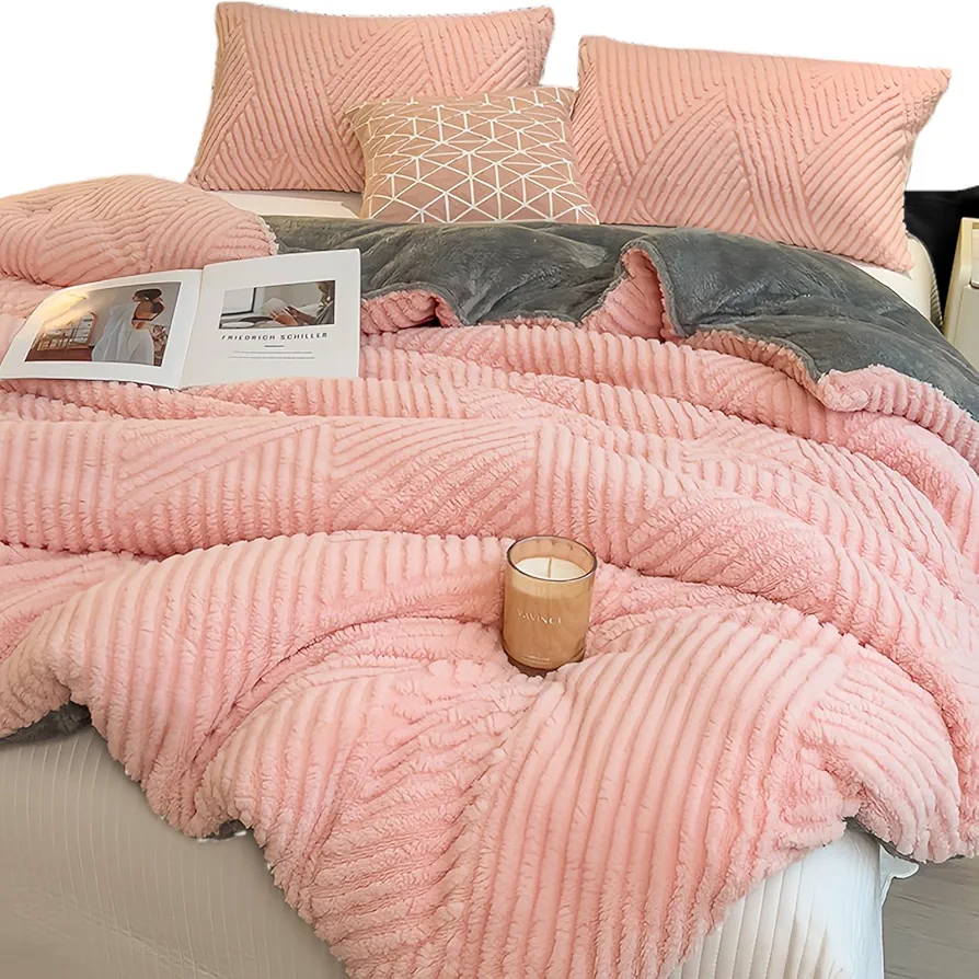 Sherpa Fleece Comforter for All Seasons - Soft and Warm Cobijas para Cama King - Flannel Sherpa King Size Fleece Blanket(A,150 * 200cm/2.5kg)