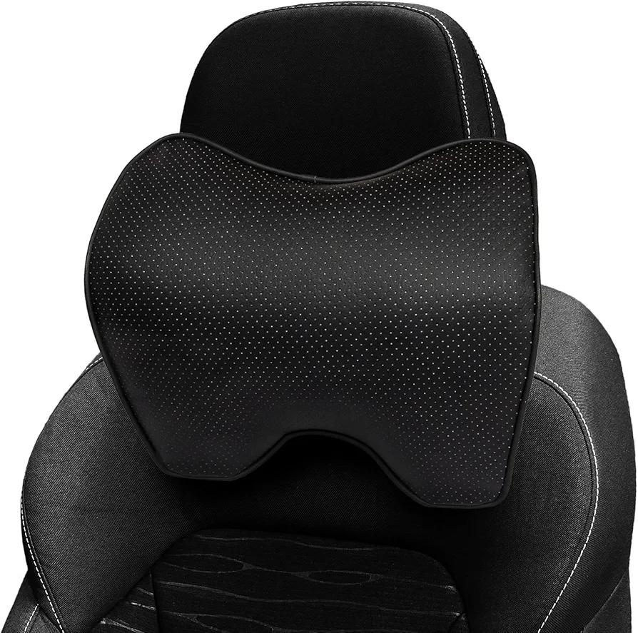 Car Neck Pillow For Car Driving, Leather Car Seat Headrest Pillow, Car Neck Support And Rest For Car Pillow, Travel Car Seat Neck Pillow For Neck Support And Pain Relief, Neck Car Pillow For Sleeping