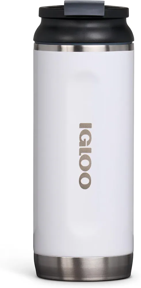 Igloo 00071067 16 Oz Stainless Steel Tumbler (Wht.Sstl)
