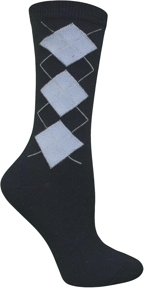 Fruit of the Loom Women's 1 Pair Pack Argyle Crew Sock