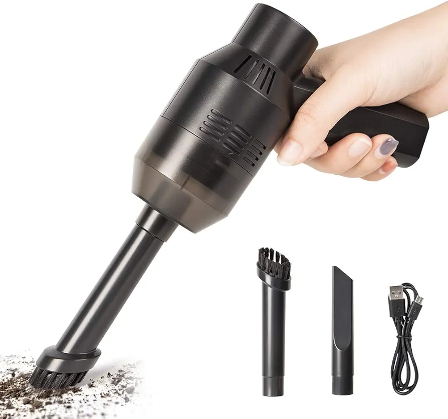 Mini Handheld Vacuum Cordless, Keyboard Vacuum Cleaner, Rechargeable Computer Cleaner for Cleaning Small Areas