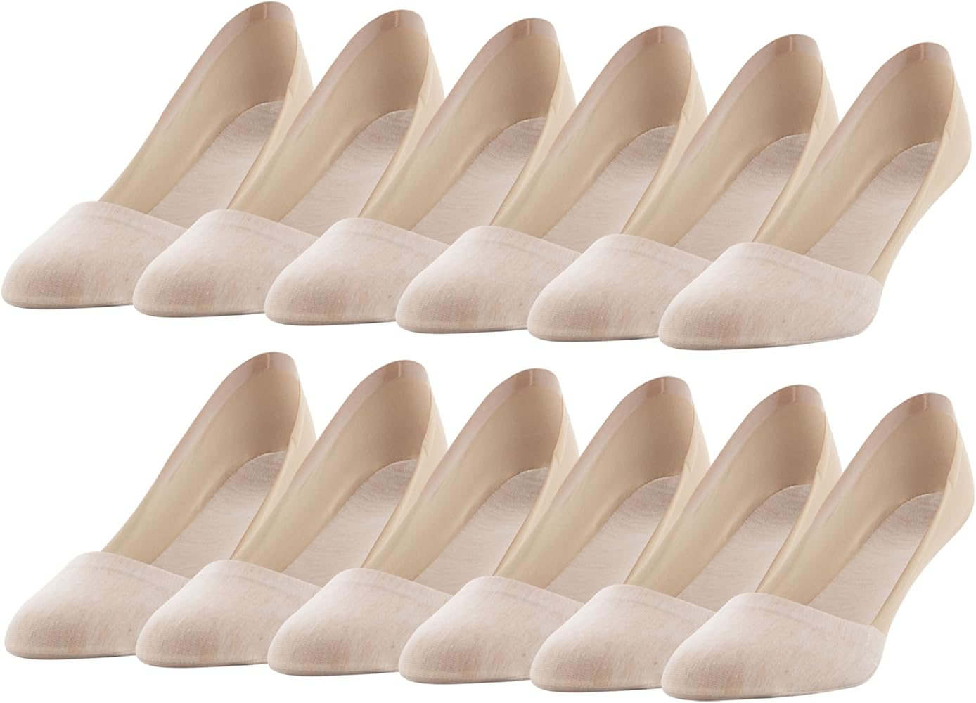 Peds Women's Smooth Edge No Show Socks, Multipairs