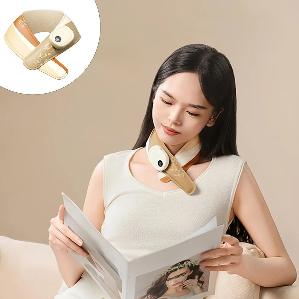 Heated Neck Wrap Heated Scarf, Neck Heating Pad, Graphene Electric Heating, Heating Neck Protection with Neck Cover, Neck Brace Electric Heated Neck Warmer with 3 Heating Settings