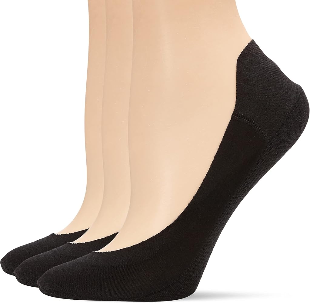 HUE Women's Hidden Cotton Perfect Edge Liner Sock with Gel Tab