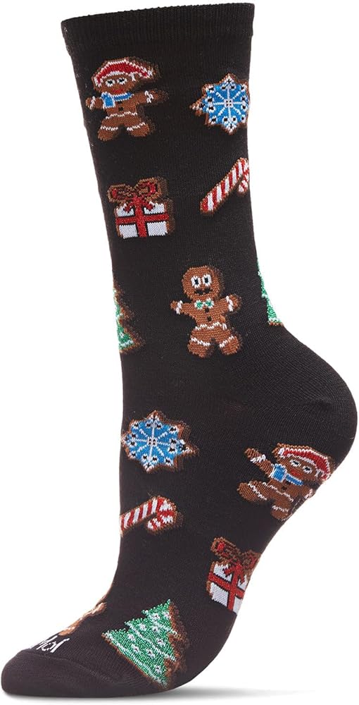 MeMoi Women's Christmas Cookie Delight Holiday Crew Socks