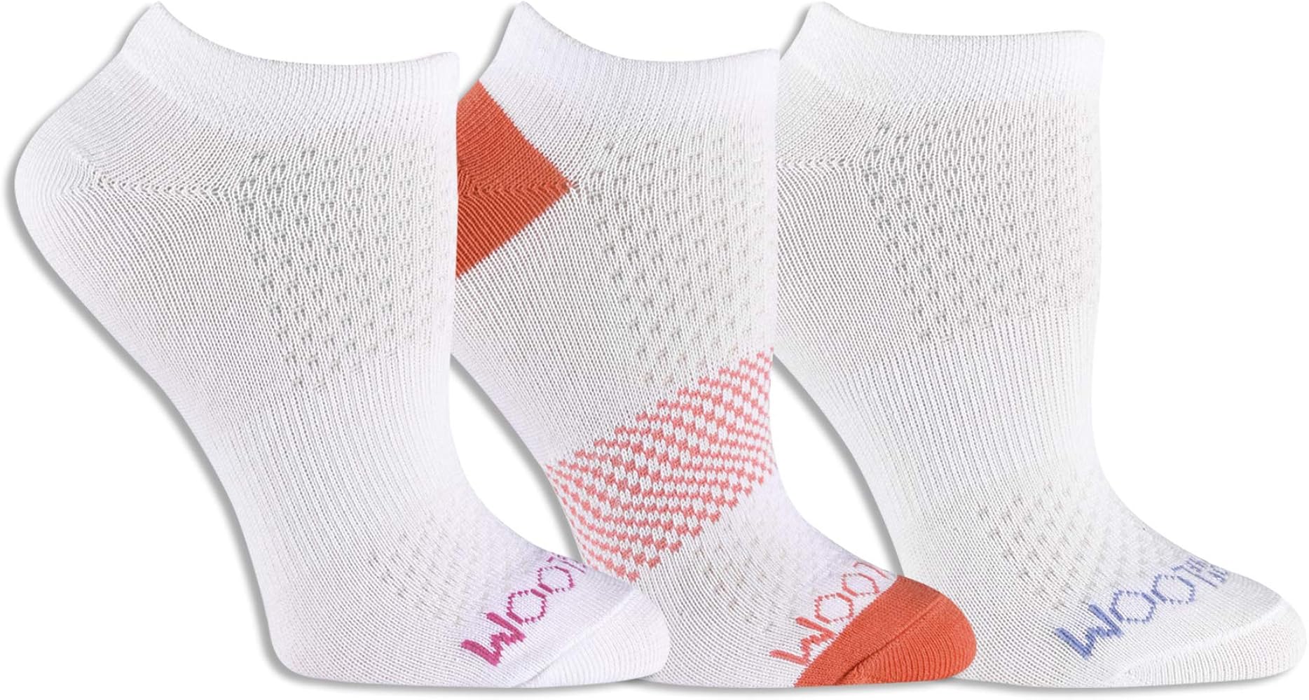 Fruit of the Loom Women's Breathable Cotton No Show Socks-3 Pair Pack