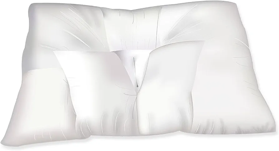 Cervical Neck Traction Pillow for Sleeping - Queen Standard Size Side Sleeper and Back Pillows for Beds Neck Pillow for Sleeping Standard Neck Pillow for Sleep Medium 24"x17" Made in The USA