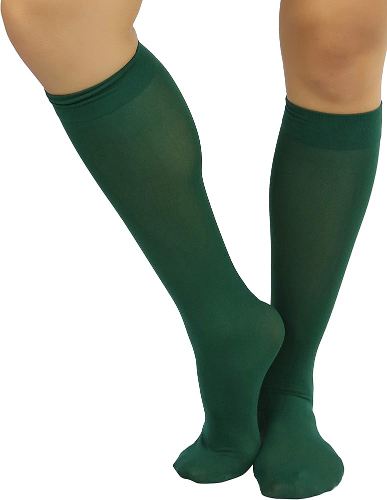 ToBeInStyle Women's Fashion Opaque Nylon Knee High Socks