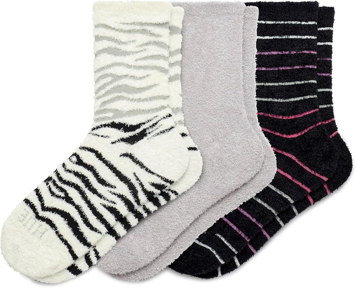 HUE Women's Cozy Velour Sock 3 Pair Pack
