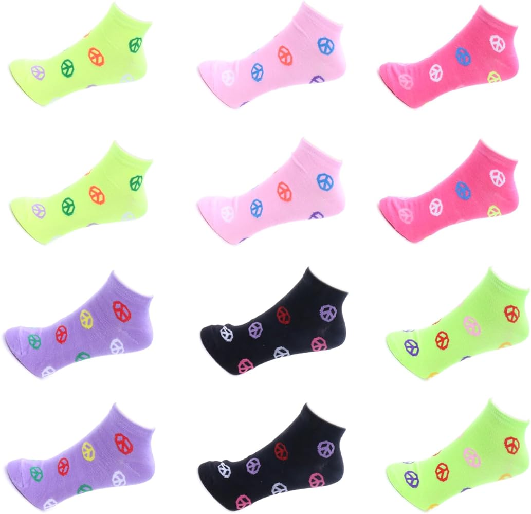 TZ Promise Women Ankle Low Cut Socks Lightweight Cotton Casual for Athletic Running Sox (6 Pack)