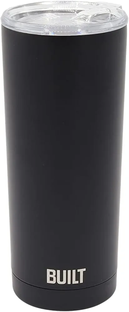 Built 20oz Water Tumbler - Stainless Steel Vacuum Insulated Tumbler with Lid, Double Wall Travel Tumbler - Durable, Reusable & Sustainable Steel Cup To Go Travel Coffee Mug (Purple)