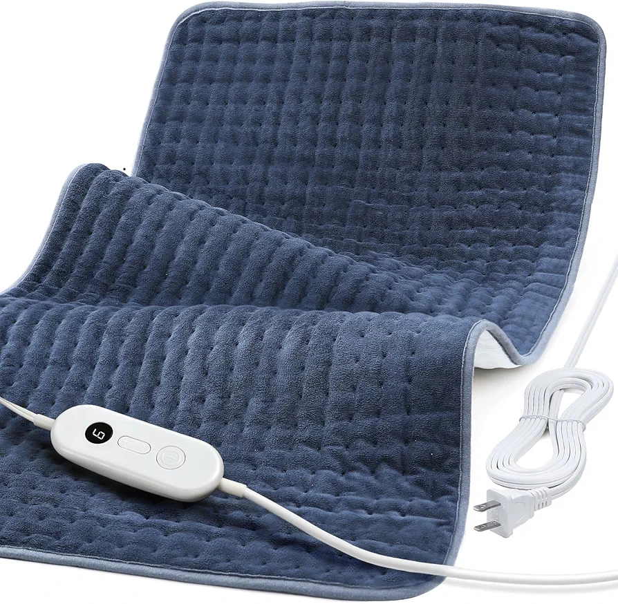 Heating Pad for Back Pain Relief, 17" X 33" XXX-Large Heating Pads for Cramps,Electric Heating Pad Xl with 6 Fast Heating Settings,Moist Dry Heat Options,Auto-Off,Machine Washable