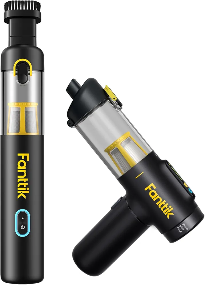Fanttik Slim V8 Apex Car Vacuum Black Slim V10 Mix Cordless Car Vacuum