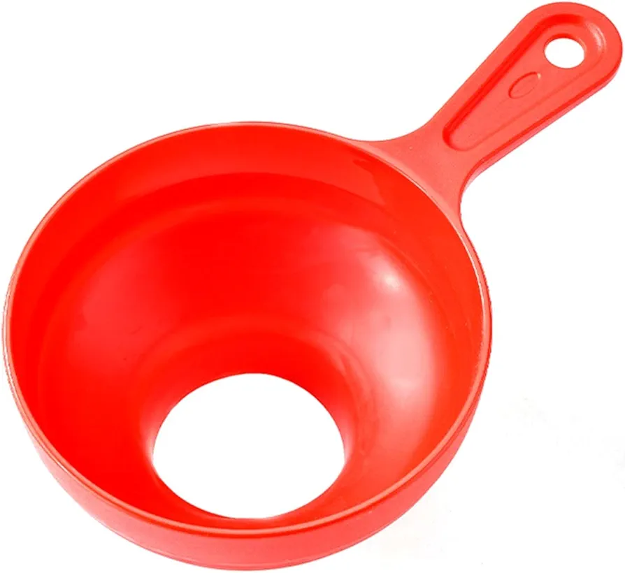 Funnel, Silicone Collapsible Funnel Foldable Telescopic Liquid Filling Funnel Wide Mouth Regular Jam Spice Package Kitchen Jars Tools Funnel (Color : 1pc Red)