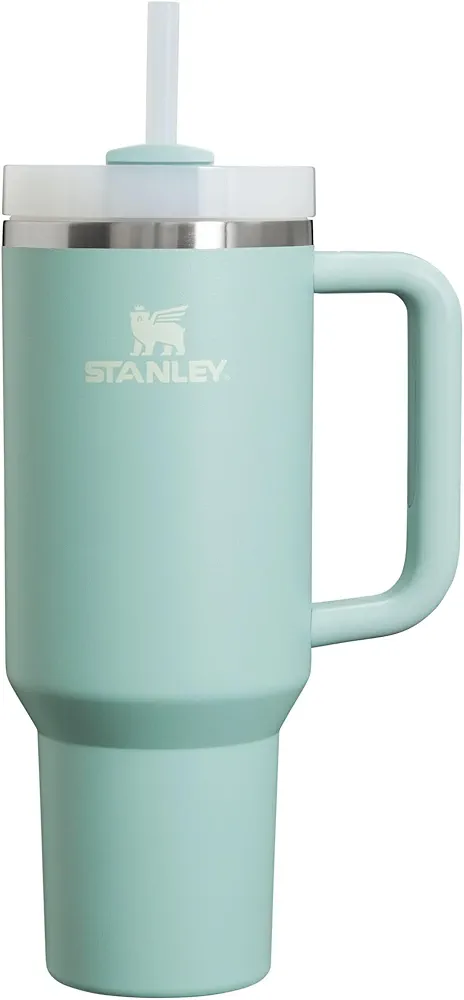 Stanley Quencher H2.0 Tumbler with Handle & Straw 40 oz | Twist On 3-Way Lid | Cupholder Compatible for Travel | Insulated Stainless Steel Cup | BPA-Free | Seafoam