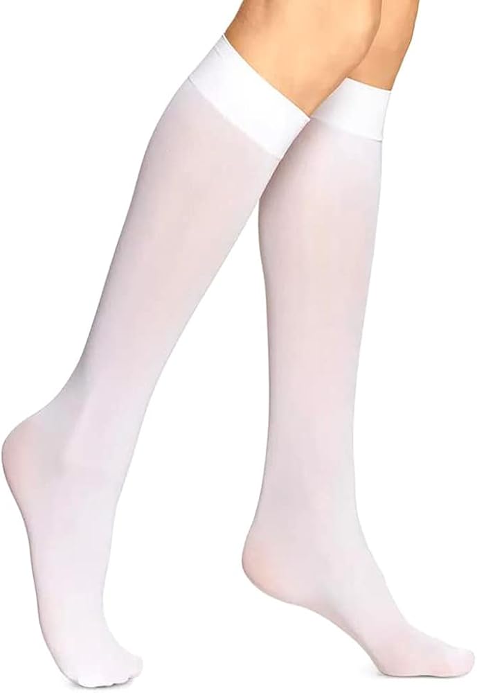 Women Sheer Knee High Stockings 20 Denier